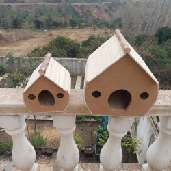 آشیانه پرنده چوبی دستساز کد 9