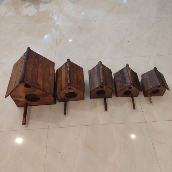 آشیانه پرنده چوبی دستساز کد 19