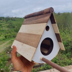 آشیانه پرنده چوبی دستساز کد16