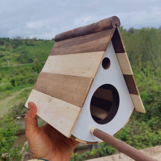 آشیانه پرنده چوبی دستساز کد16