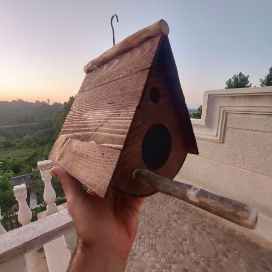 آشیانه پرنده چوبی دستساز کد 1