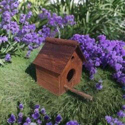 آشیانه پرنده چوبی دستساز کد 13