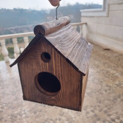 آشیانه پرنده چوبی دستساز کد 7