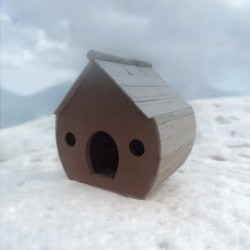 آشیانه پرنده چوبی دستساز کد 9