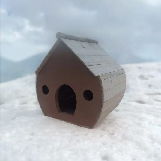 آشیانه پرنده چوبی دستساز کد 9