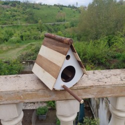 آشیانه پرنده چوبی دستساز کد16