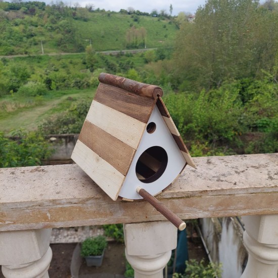 آشیانه پرنده چوبی دستساز کد16