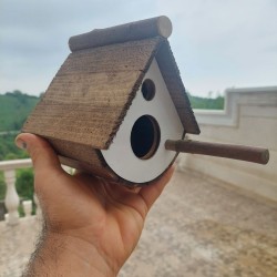 آشیانه پرنده چوبی دستساز کد18
