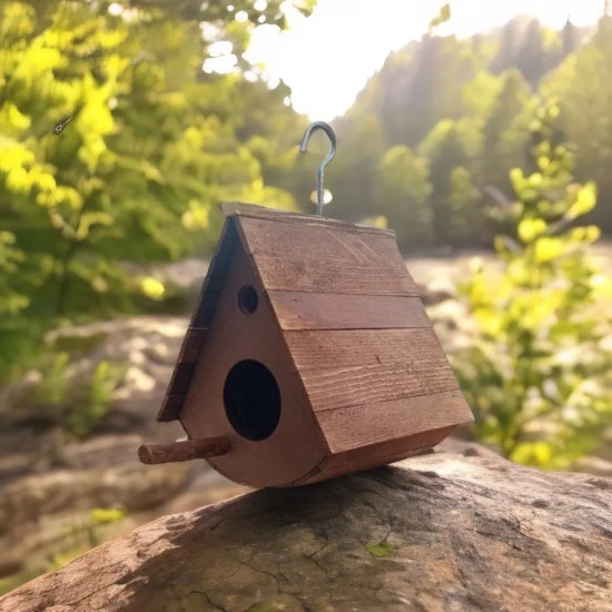 آشیانه پرنده چوبی دستساز کد5