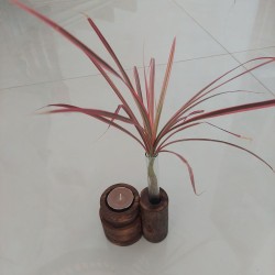 گلدان وشمعدان چوبی دستساز دکوری ومدرن تزیینی1