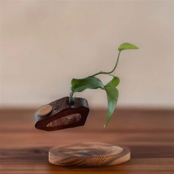 گلدان وشمعدان چوبی دستساز دکوری ومدرن تزیینی2