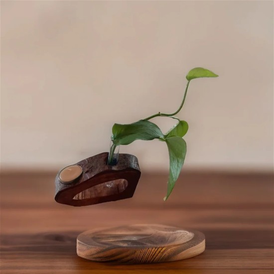 گلدان وشمعدان چوبی دستساز دکوری ومدرن تزیینی2