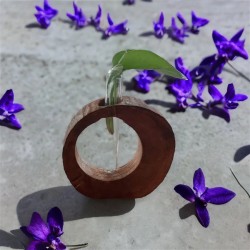 گلدان چوبی تزئینی دست ساز سایز کوچک کد 3